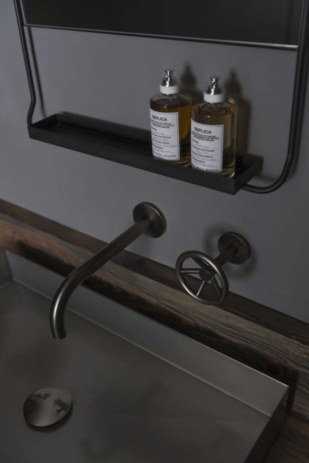 Pewter Finish industrial chic faucet