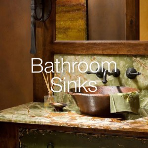 bathroom sinks on display at Immerse