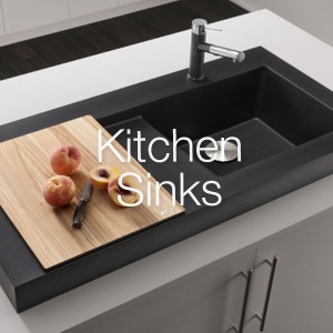 kitchen sinks on display at the Immerse Showroom