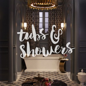Tubs and showers on display at Immerse
