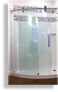 curved shower 