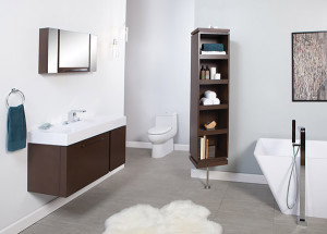 Bathroom furniture on display at the Immerse Showroom