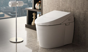 Toto bathroom toilet and washlet on display at the Immerse Showroom