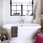 freestanding bathtub on display at the Immerse Showroom in St. Louis