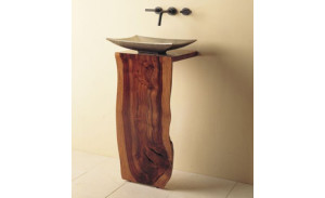 Stone Forest Bathroom Pedestal Sink On Display at Immerse