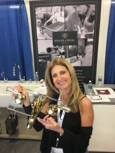 Leigh with a ROHL faucet at DPHA