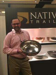 Polished Nickel Finish Vessel from Native Trails