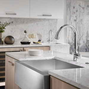 Rohl kitchen faucet on display at Immerse