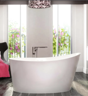 Freestanding tubs are available in a variety of sizes.