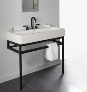 Matte is the new black in bathroom and kitchen design.