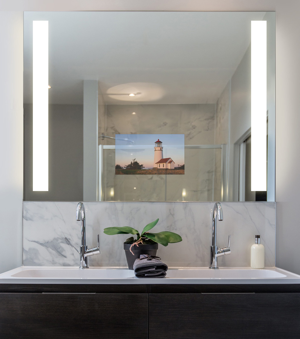Fusion Lighted Mirror with TV