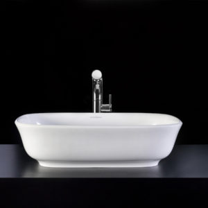 bathroom sink on display at the immerse showroom in st louis