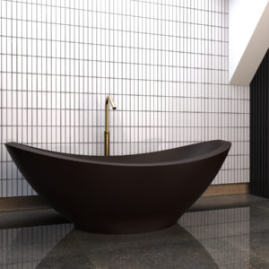 bathroom tub on display at the immerse showroom in st louis