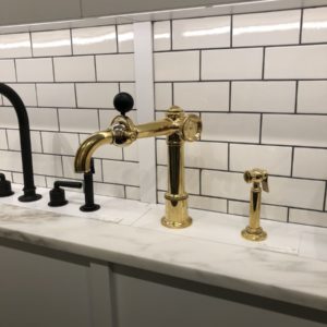 bathroom faucets on display at the immerse showroom gallery