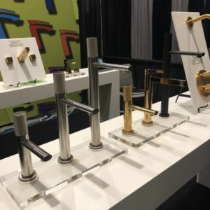 franz viegner bathroom faucet display at the immerse showroom in st. louis