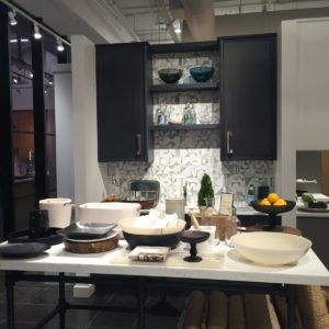 luxury designed kitchen furniture, sinks, and accessories on display at the immerse showroom