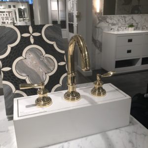 luxury kitchen and bath sink on display at the immerse showroom in st. louis