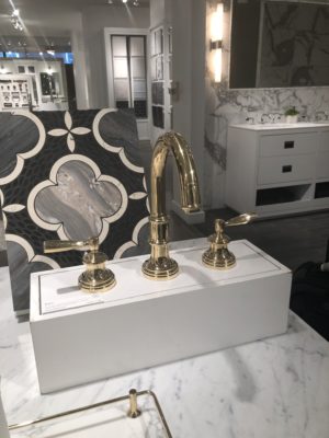 luxury kitchen and bath sink on display at the immerse showroom in st. louis