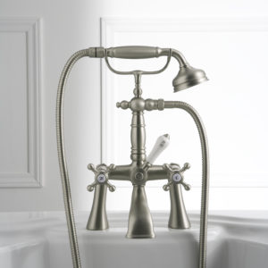 canterbury freestanding tub and faucet at the immerse showroom in st. louis