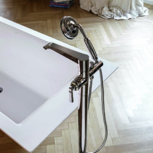graff bath tub and bathroom faucet on display at the immerse gallery showroom