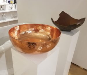 alape bucket sinks on display at the immerse showroom in st. louis