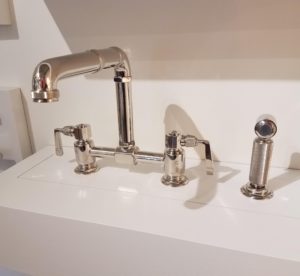 luxury faucet on display at the immerse showroom in st. louis