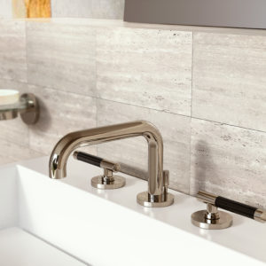 dornbracht kitchen faucet on display at the immerse showroom in st. louis