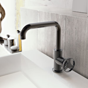 dxv bathroom faucet on display at the immerse showroom in st. louis