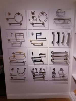 kartners bathroom accessories at the immerse hardware showroom