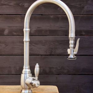 waterstone faucet on display at the immerse showroom in st. louis