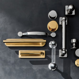 kitchen and bathroom hardware fixtures on display at the immerse showroom