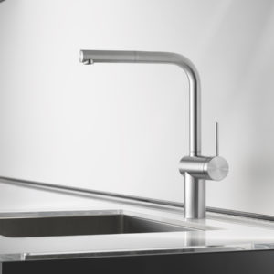 luxury kwc kitchen faucet on display at the immerse gallery showroom