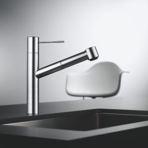 kwc faucet at the immerse fixtures gallery showroom in st. louis