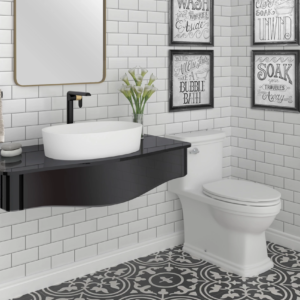 bathroom sink, toilet, and accessories - find more remodeling designs at the immerse showroom