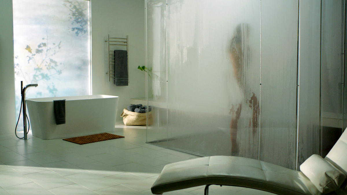person standing in mr steam shower