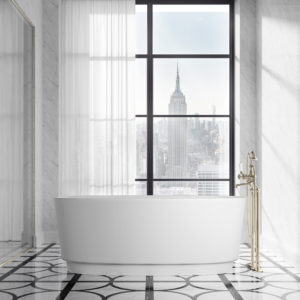 devon & devon bath tub at the designer bathroom showroom in st. louis