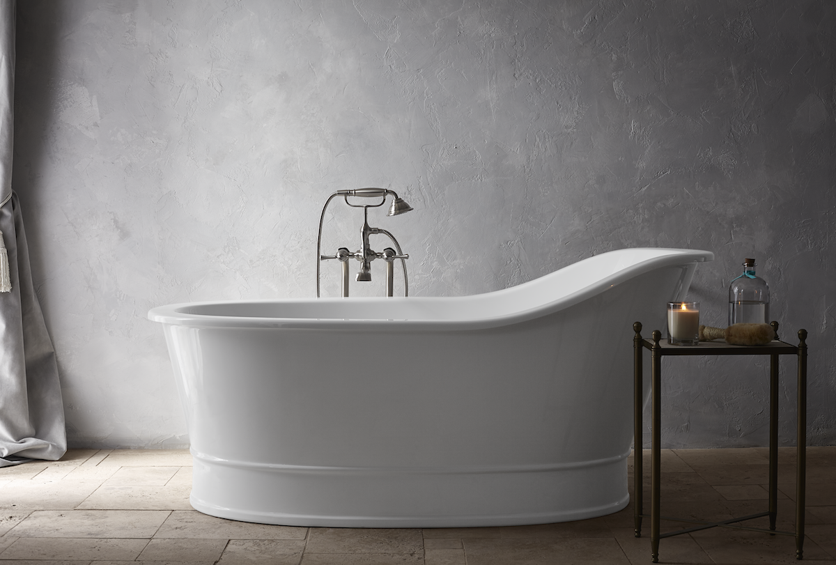 delta bathtub at the immerse kitchen and bathroom showroom in st. louis