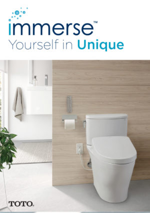 luxury toto products and toliets at immerse bathroom showroom in st. louis