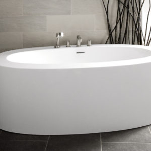 luxury bath tub at immerse remodeling showroom in st. louis