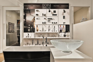 dorn bracht hardware and bathroom furniture at the immerse supply showroom