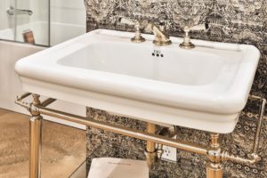 high end devon & devon sink and faucet at the immerse bathroom showroom