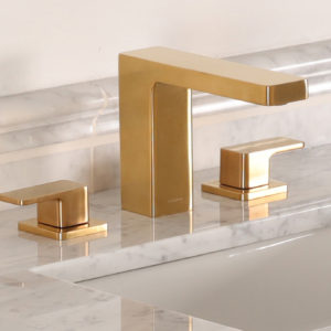 immerse lacava faucet on display at the fixtures showroom in st. louis