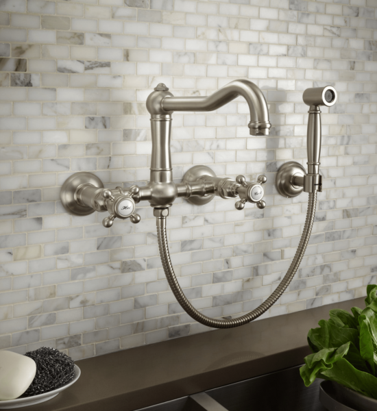 Wall-mounted-bridge-kitchen-Faucet